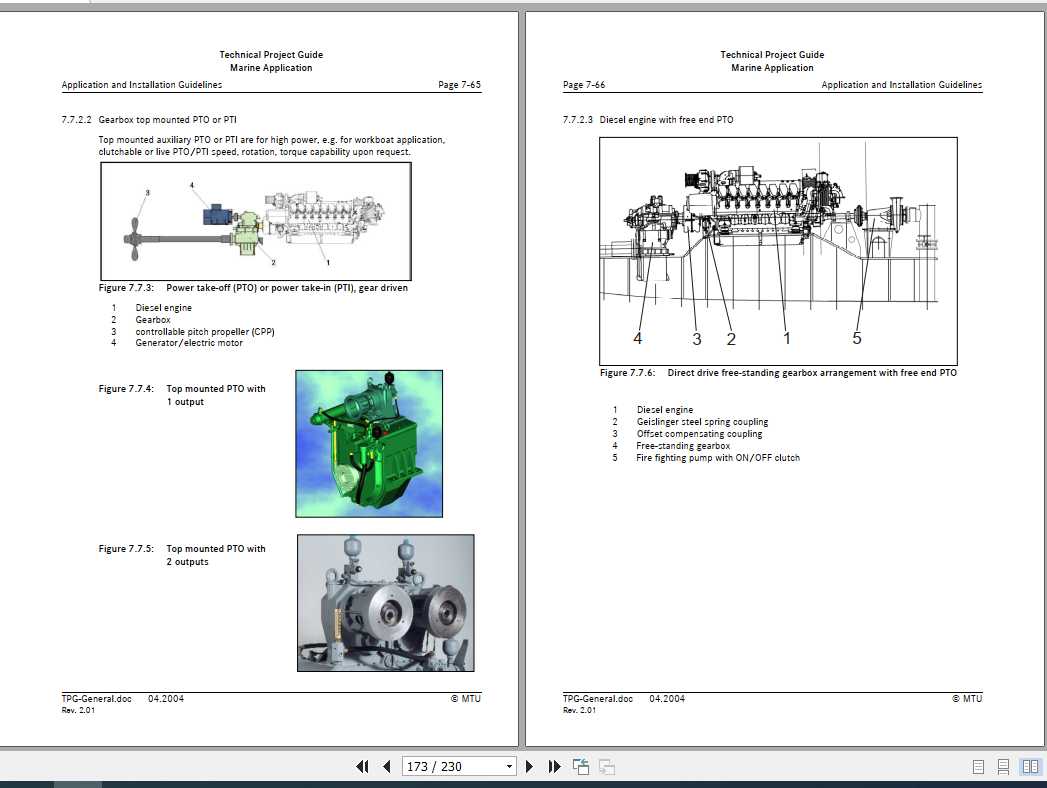MTU Engine Marine Application Technical Project Guide