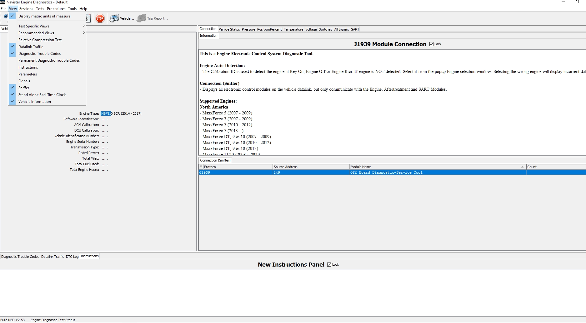 Navistar Engine NED Diagnostic Software Full Unlocked 01.2018