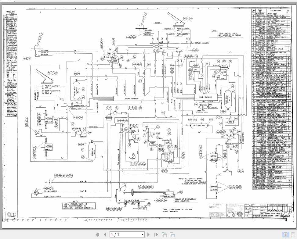 Manitowoc Grove Cranes 8362345 Hydraulic Schematic