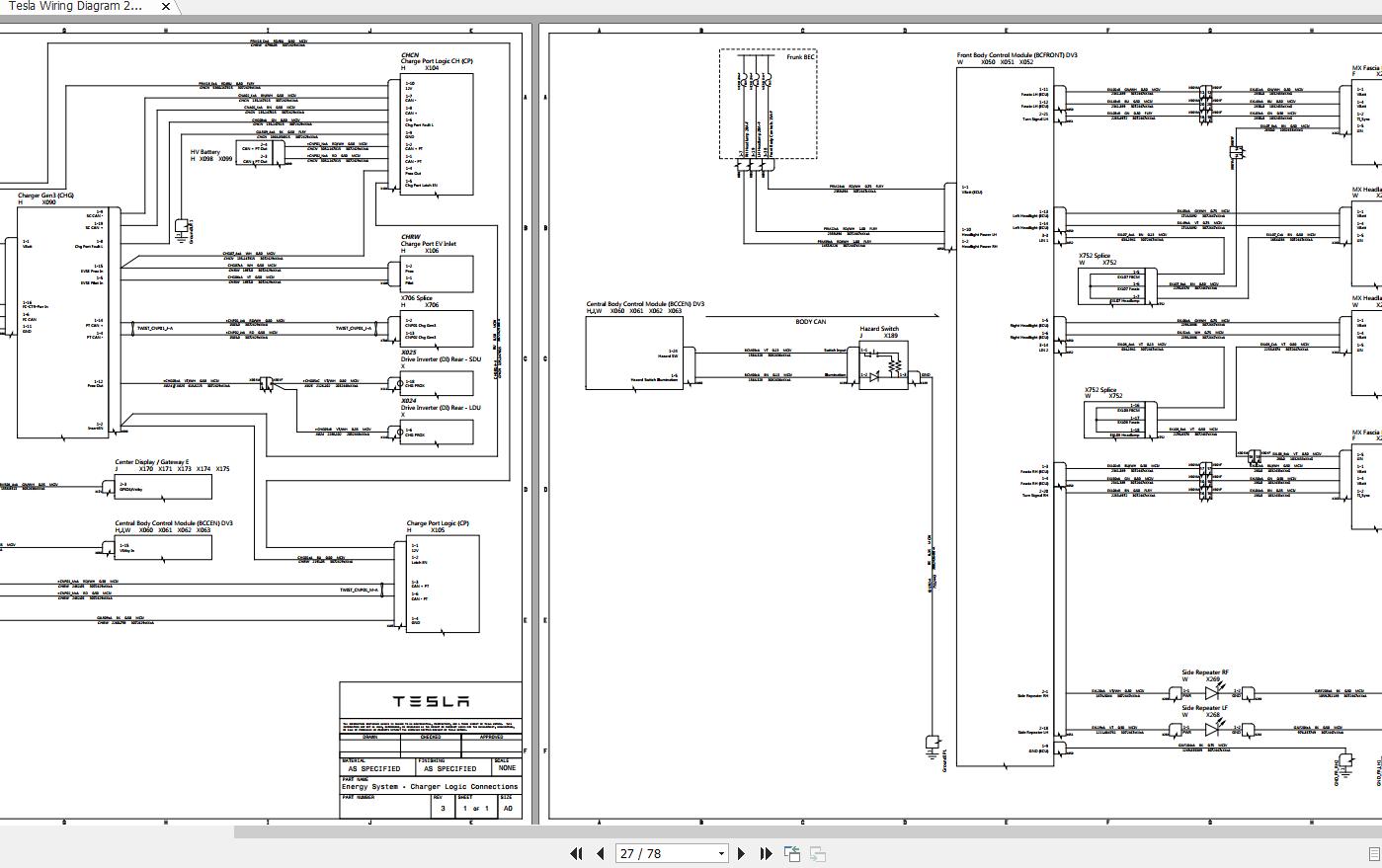 Tesla Model X SOP6 LHD Wiring Diagram_2018