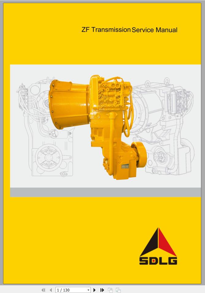 SDLG ZF TRANSMISSION Service Manual
