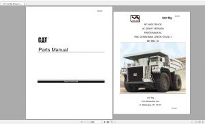 CAT Mining Unit Rig Truck 6.95GB Full Models Parts Manuals PDF DVD