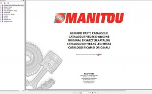 Manitou MT 1440 1840 H ST3B Genuine Parts Catalogue