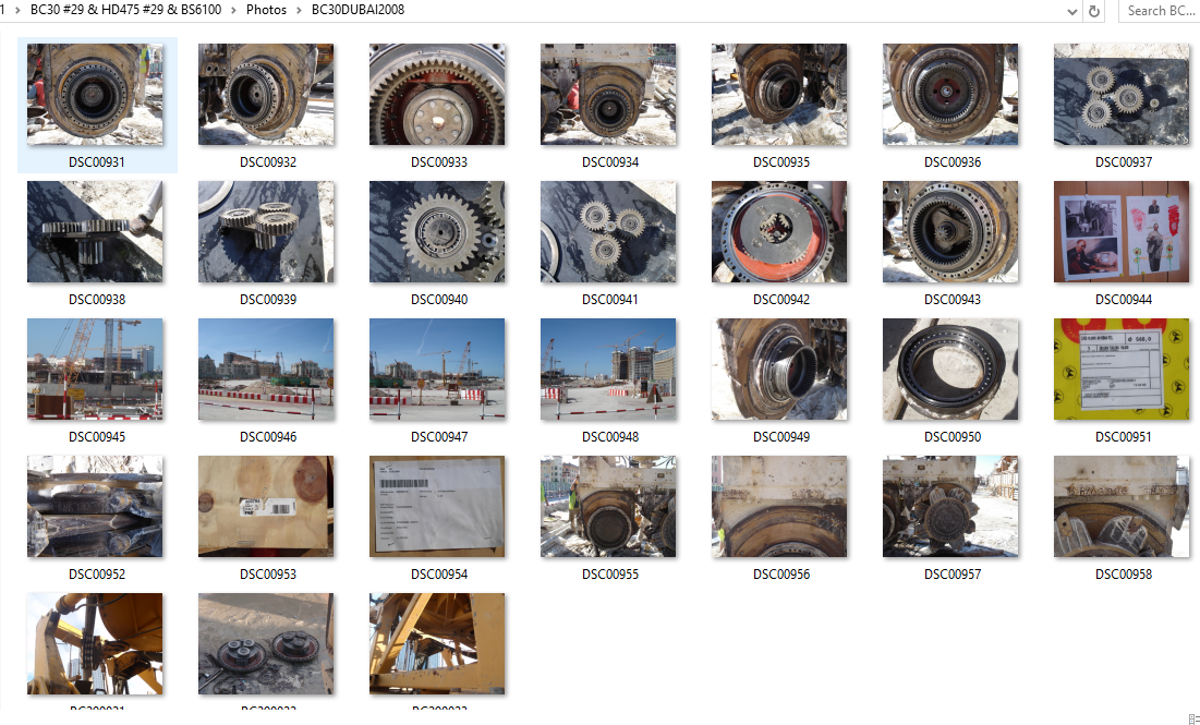 BAUER BC30 29 & HD475 29 & BS6100 Instruction Manual, Spare Part List