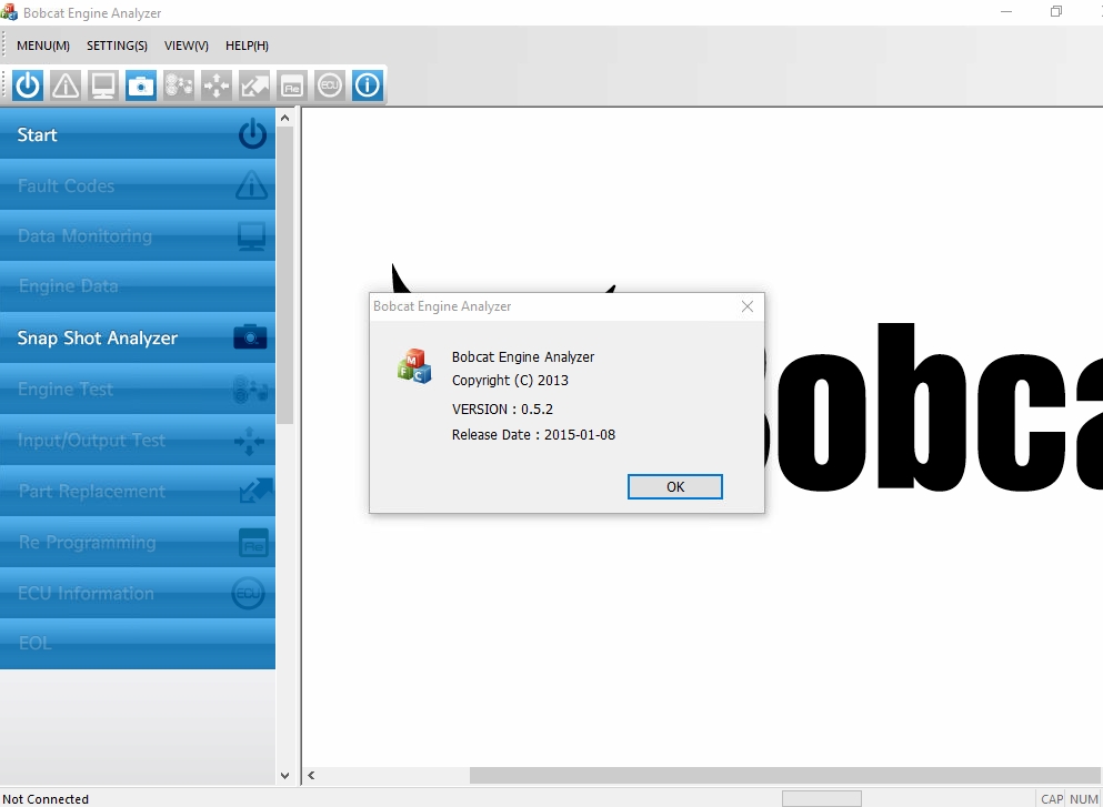 BOBCAT Engine Analyzer DCU ECU 2020