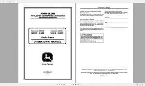 John Deere Construction Operator's Manual 16.4GB Full Models DVD