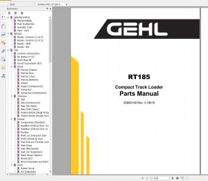 GEHL Construction Equipment Part Manuals 6.03GB PDF 2022 DVD