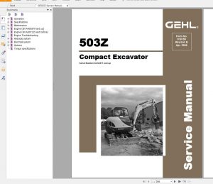 GEHL Construction Equipment Service Manuals DVD 4.89 GB PDF 2022