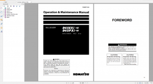 Komatsu D65EXi-18 D65PXi-18 Bulldozer Operation and Maintenance Manual TEN00710-06 2017 PDF