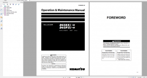 Komatsu D65EXi-18 D65PXi-18 Bulldozer Operation and Maintenance Manual TEN00805-00 2017 PDF