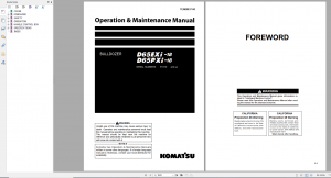 Komatsu D65EXi-18 D65PXi-18 Bulldozer Operation and Maintenance Manual TEN00837-00 2018 PDF