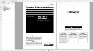 Komatsu D85EXi-18 D85PXi-18 Bulldozer Operation and Maintenance Manual TEN00712-03 2018 PDF