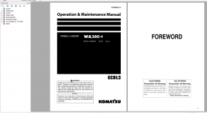 Komatsu WA380-6 Wheel Loader Operation and Maintenance Manual PEN00861-03 2019 66105 and up