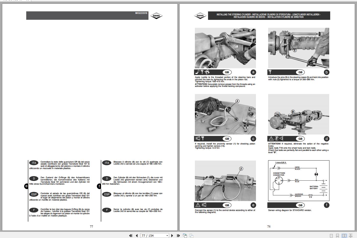 Dana 223 Axle Service Manual 50960009