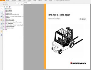 Jungheinrich Forklift Parts Catalog EN 14GB PDF