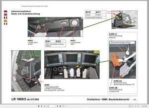 Liebherr LR 1600-2 660 Crane TonTechnical informations, Diagnostics LICCON & Circuit Diagram