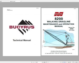 Caterpillar Dragline Operation & Maintenance Manuals PDF 3.79GB