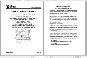 Yale Internal Combustion Engine Trucks Preumatic Tire Service Manuals 06.2022