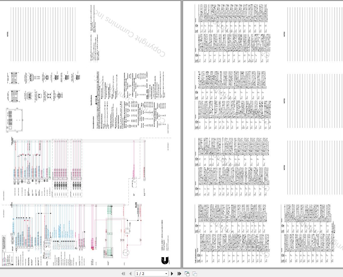 Cummins Engine QSB4.5 QSB6.7 QSC8.3 QSL9 CM850 4021524 Wiring Diagrams PDF