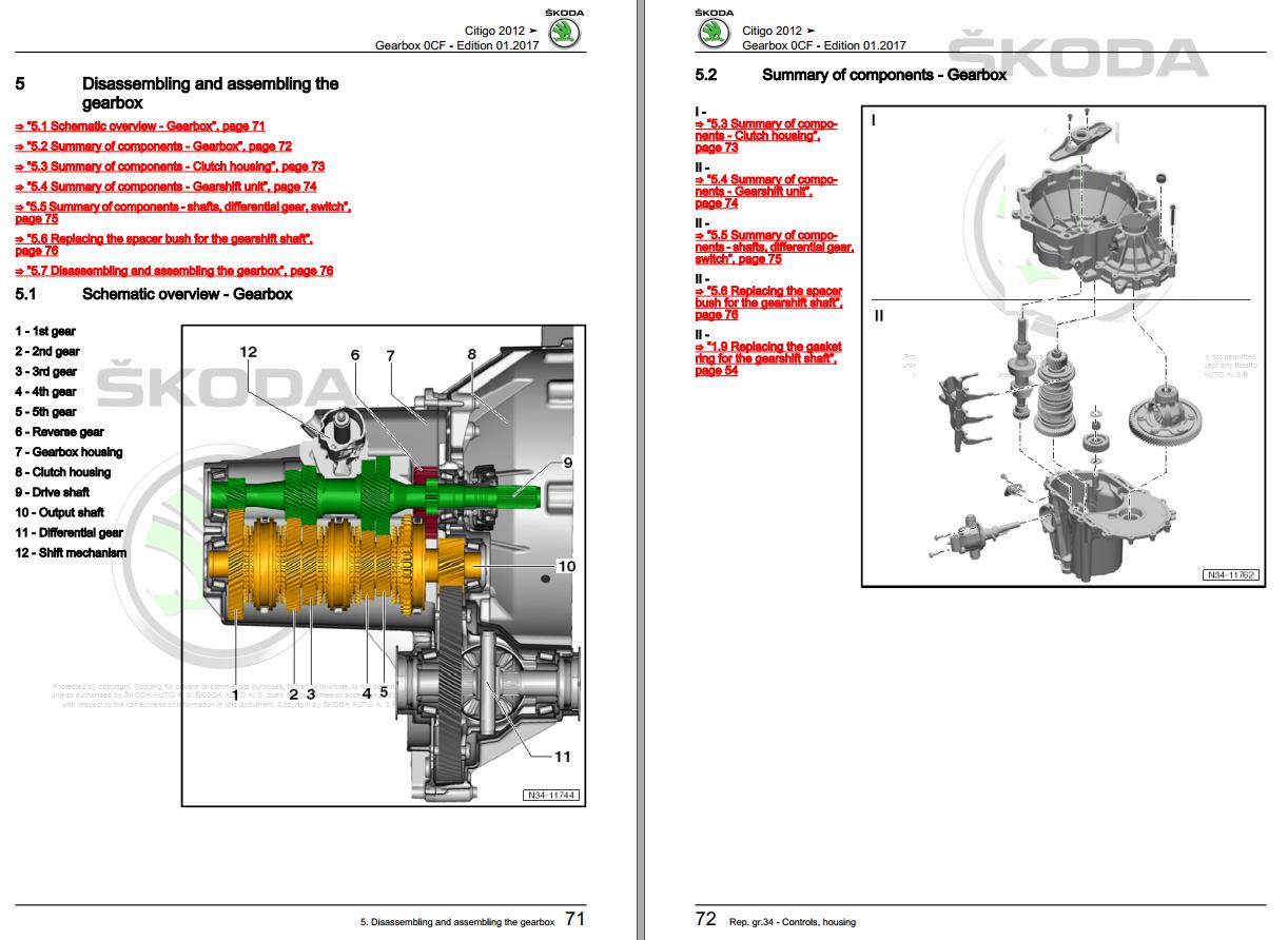 Skoda Service Manual Citigo NF NE PDF