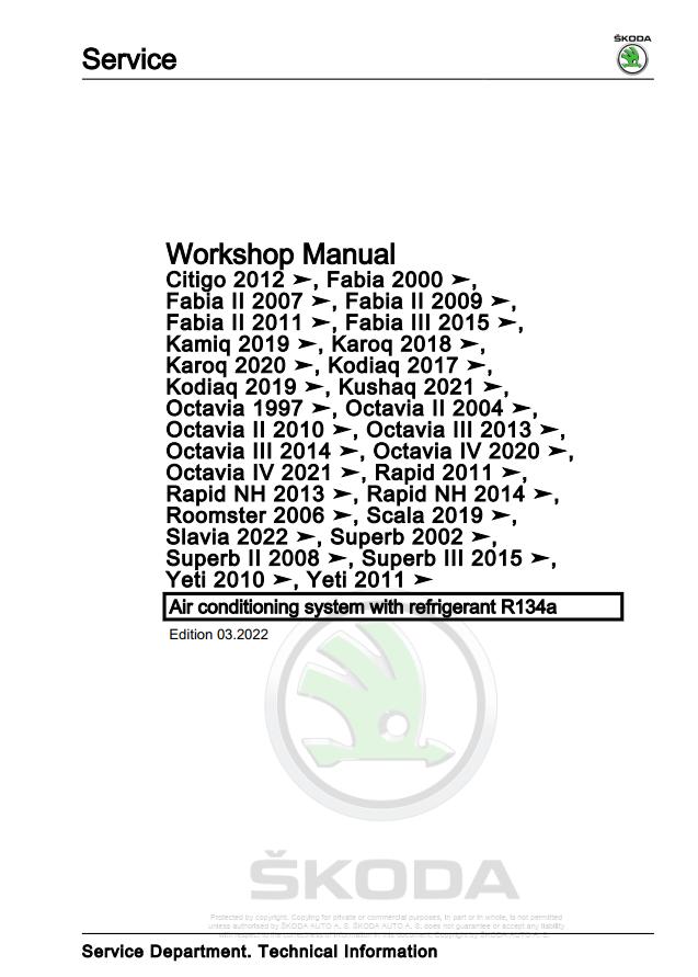 Skoda Service Manual Superb 3U 3U4 PDF