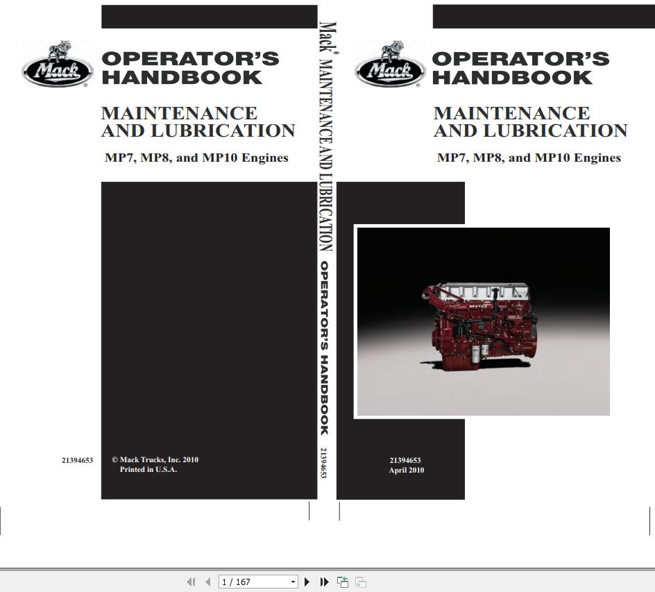 Mack MP8 Engine Service Operator Troubleshooting Manual PDF