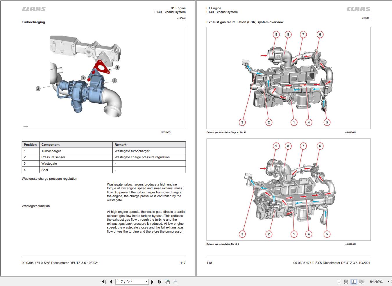 Claas Deutz Engine TCD 3.6 L4 Technical Systems PDF