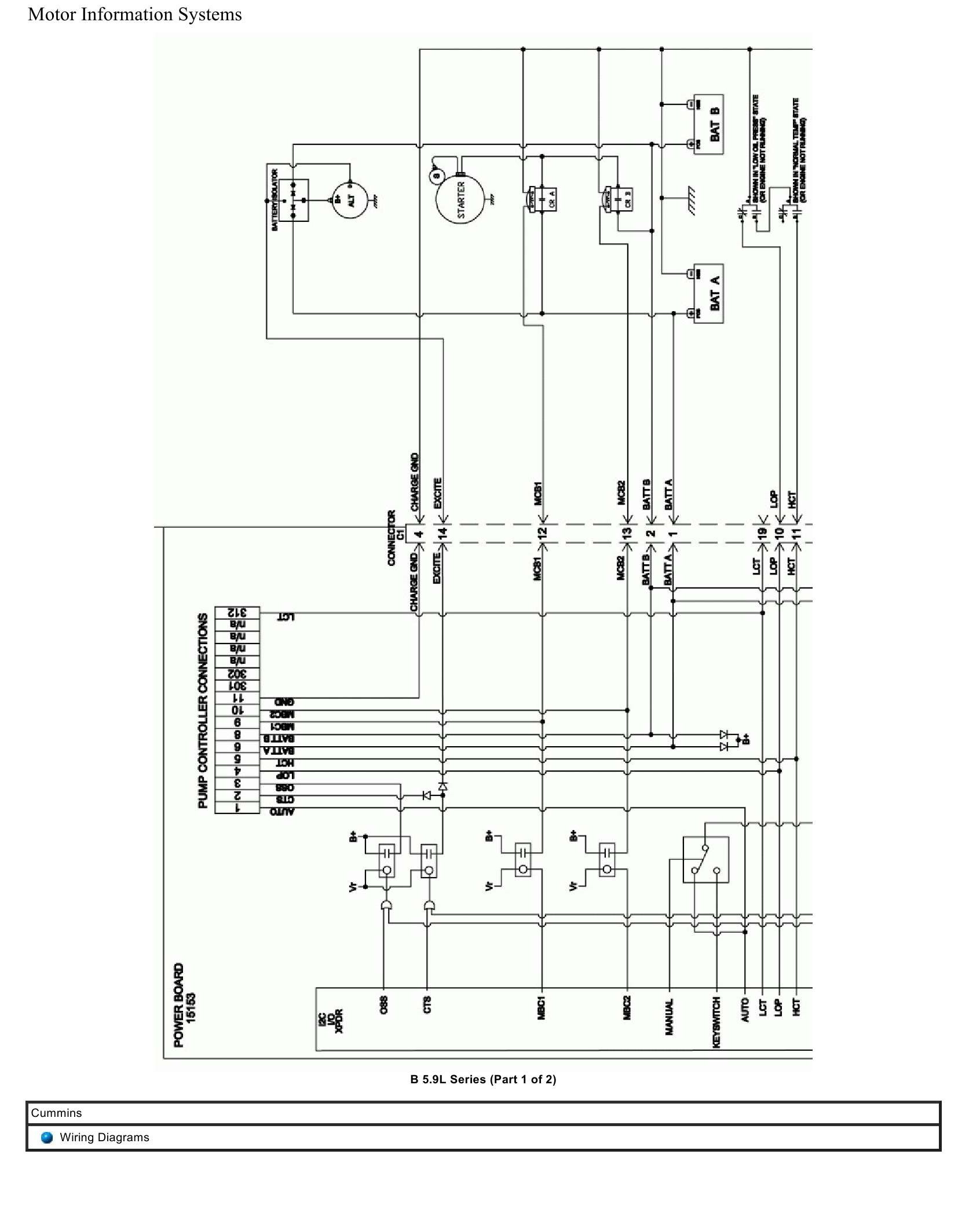 Cummins B5.9L Series Truck Wiring Diagram PDF
