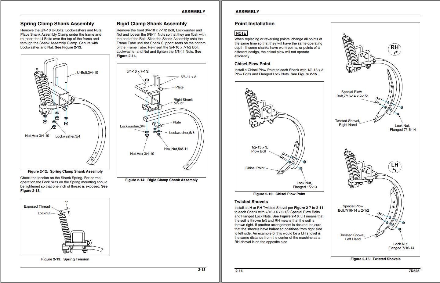 Landoll CPP7 Through CPP12 Chisel Plow Operator Manual 7D525 PDF