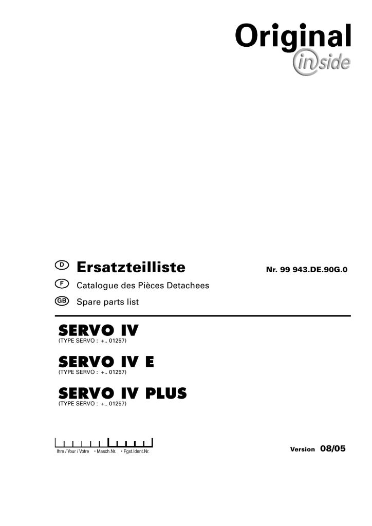 Pottinger Agricultural IV E Plus Parts Manual PDF