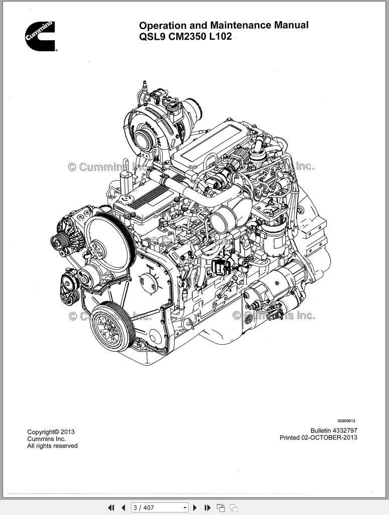 Cummins QSL9 CM2350 L102 Tier4 Final Operation Maintenance Manual PDF
