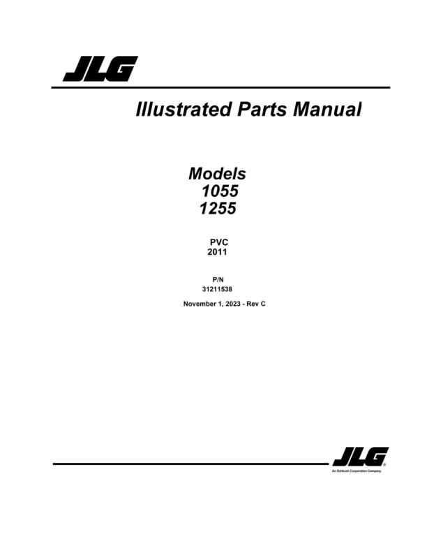 JLG 1055 1255 Parts Catalog 31211538 2023 PVC 2011 PDF