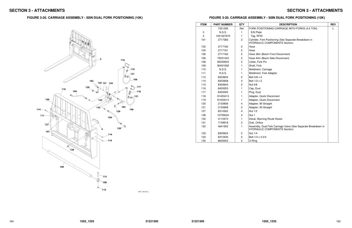 JLG 1055 1255 Parts Catalog 31221595 2023 PVC 2305 PDF