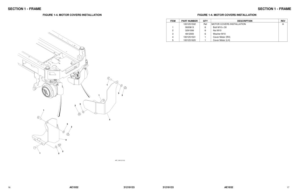 JLG AE1932 Parts Catalog 31219133 2022 PVC 2110 PDF