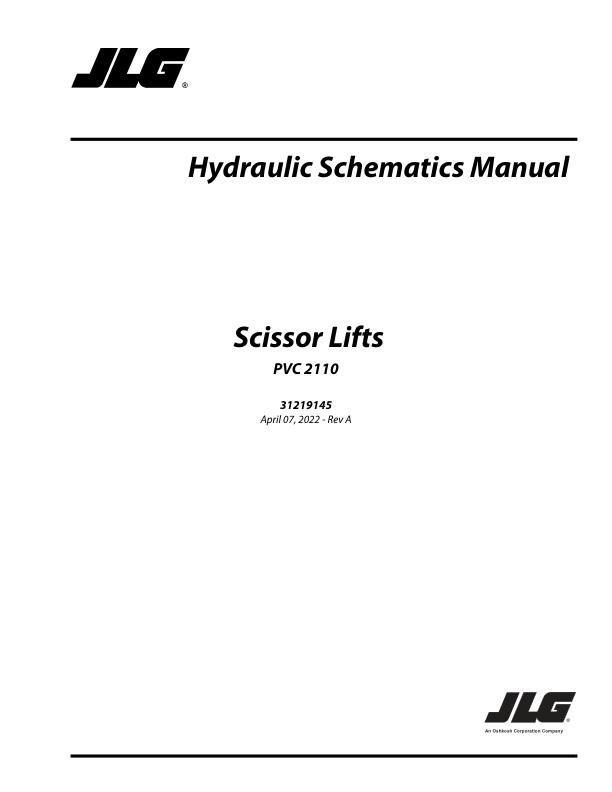 JLG ERT2669 to RT5394 Hydraulic Schematic 31219145 2022 PVC 2110 PDF