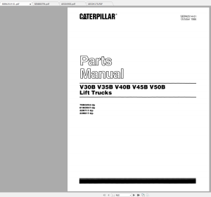 MCFE Caterpillar Forklift Parts List PDF Request 1