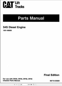 MCFS Caterpillar Forklift Parts List PDF Request 1