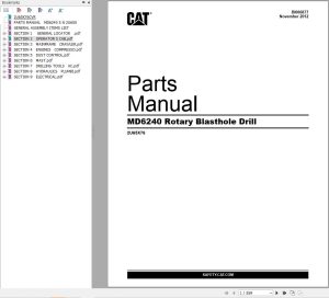 Caterpillar MD6240 495HR2 Diagrams Parts Manual PDF 2