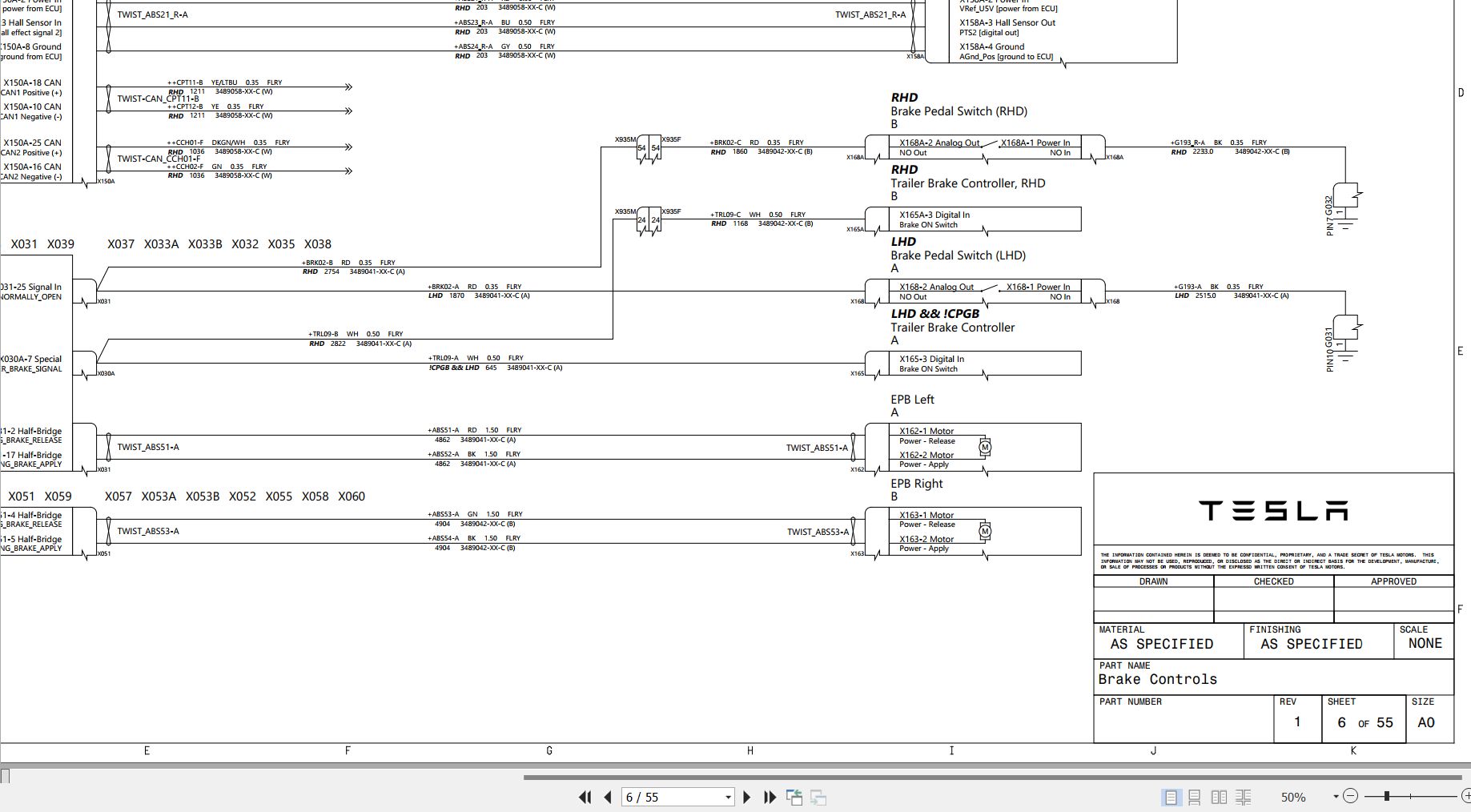 2023 Tesla Model Y Electrical Wiring Diagram SOP5 PDF