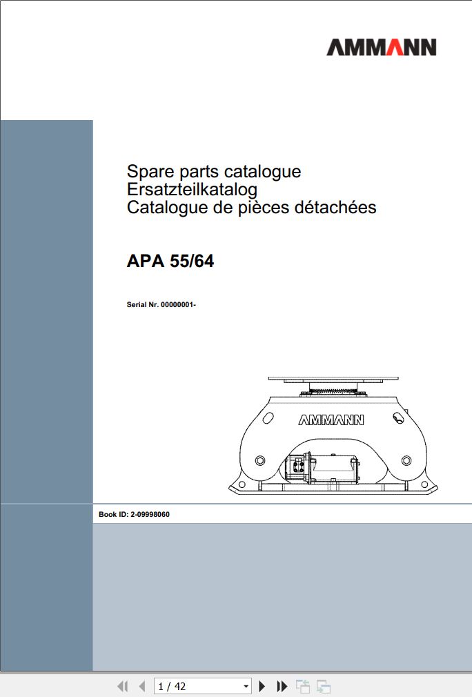 Ammann APA 55_64 AddOn Compactors Parts Catalog 209998060 01.2019 ML PDF