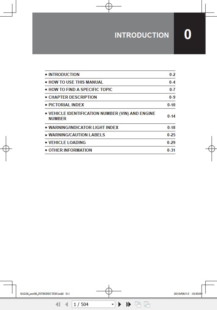 Isuzu NPR NPR-HD NQR NRR 5.2L Diesel Truck Owners & Driver Manual 2010 PDF