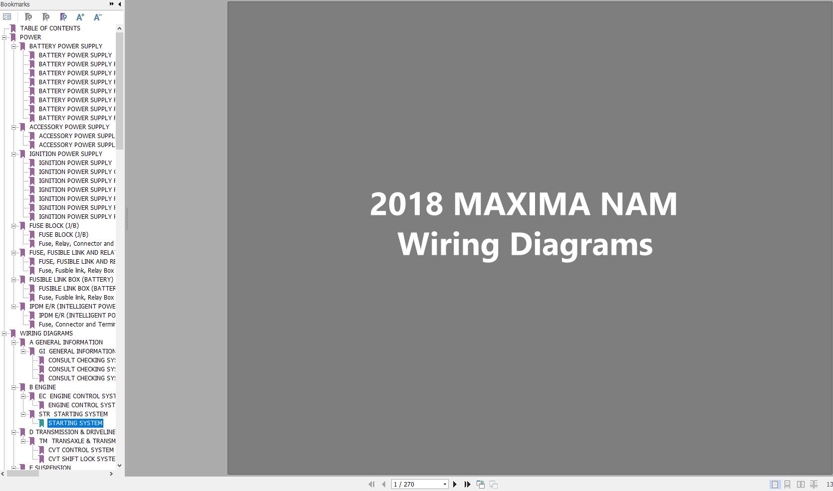 Nissan MAXIMA 2018 Electric Diagram Archives - Automotive Repair Manual