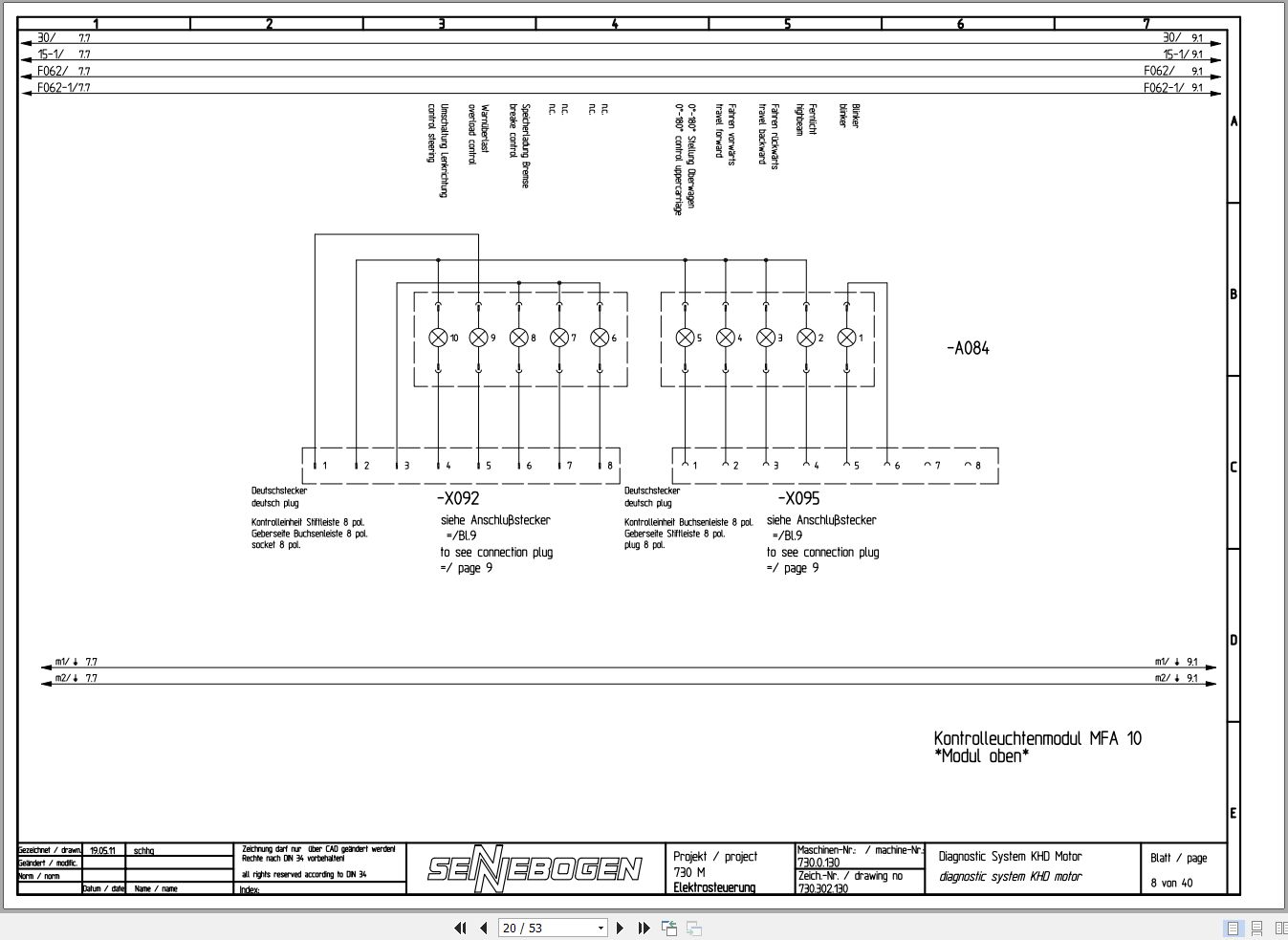Sennebogen 730 730.0.130 Material Handler Electric and Hydraulic