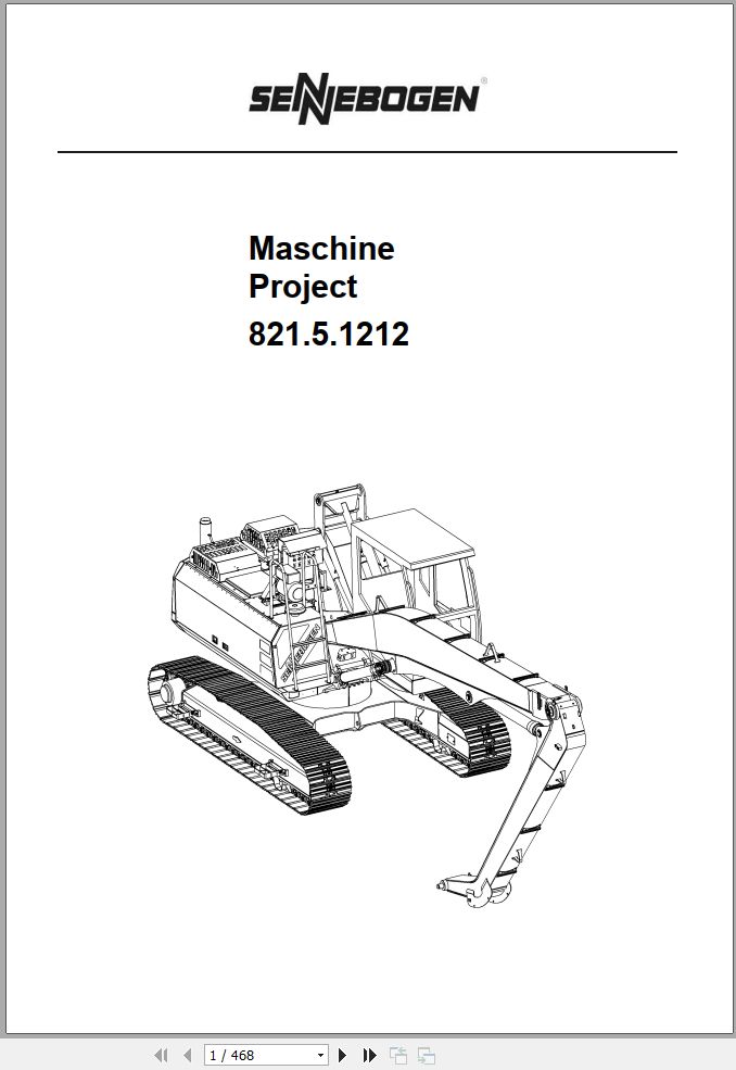 Sennebogen 730 730.0.130 Material Handler Parts Catalog EN DE PDF