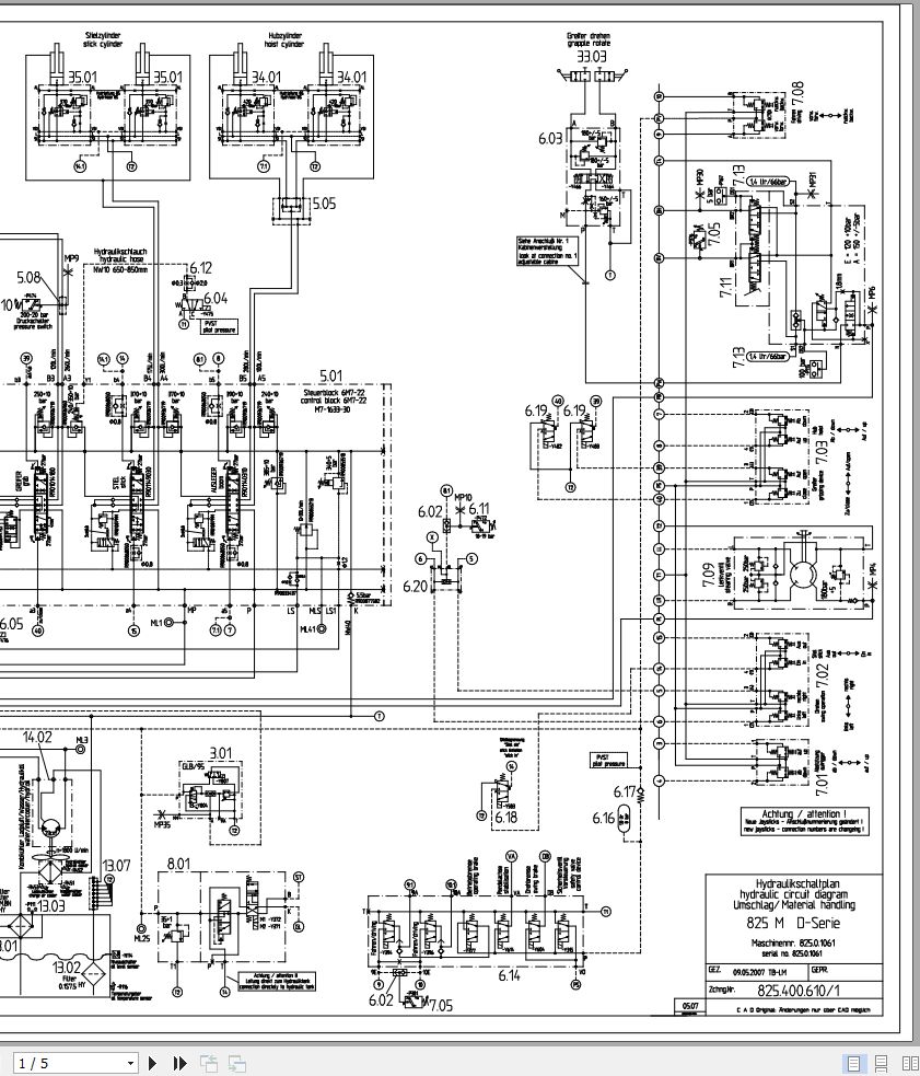 Sennebogen 825 825.0.1061 Material Handler Electric and Hydraulic