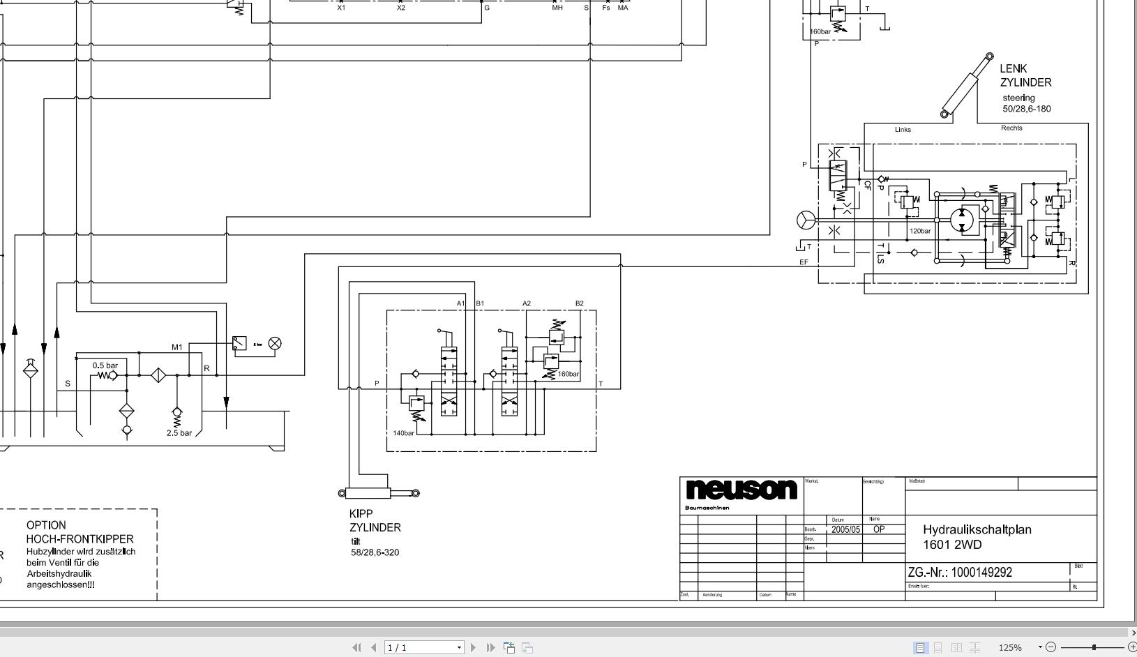 Wacker Neuson 1001 1601 Dumper Electrical and Hydraulic Diagrams PDF
