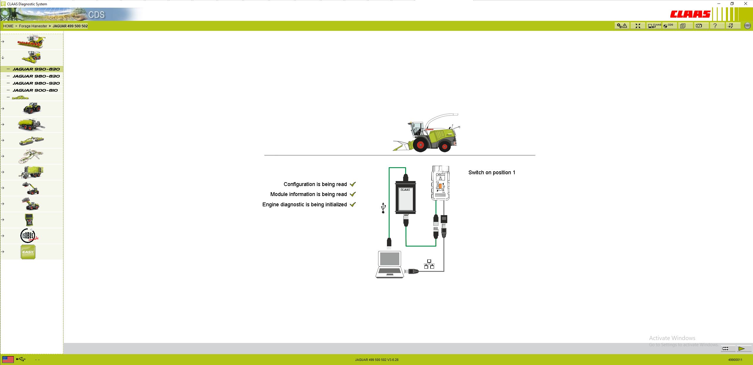 CLAAS Diagnostic System CDS 7.5.1 05.2021