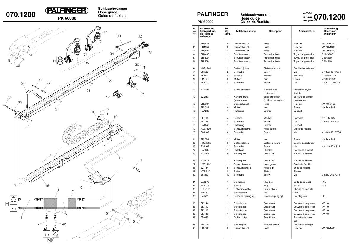 Palfinger Part Control Panel Palfinger PK 60000 Crane Parts Catalog PDF