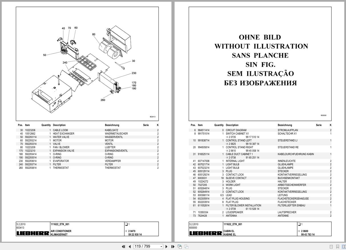 Liebherr LRB 255 Drill Rig Parts Catalog DE EN PDF