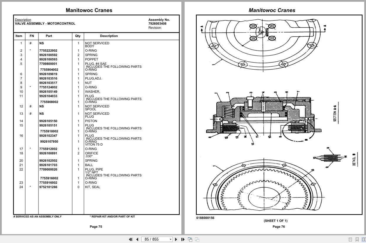 Grove AT422 69500 Crane Parts Catalog 2022 PDF